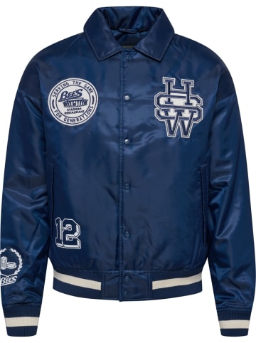 Hummel Jacke "Letterman Jacket Hsw" in Blau