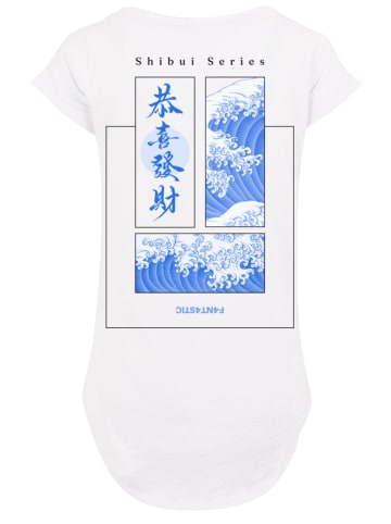 F4NT4STIC Long Cut T-Shirt Shibui Series Japan Streetstyle in weiß