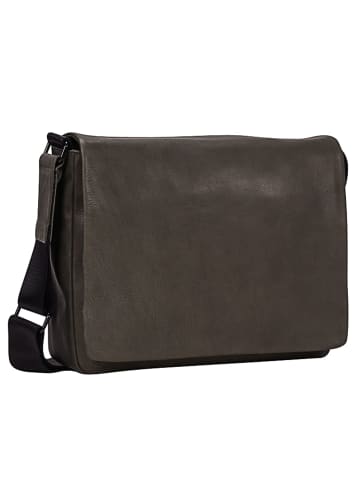 Leonhard Heyden Den Haag Messenger Leder 31 cm oliv