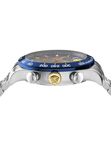 Versace Quarzuhr für Herren in silber