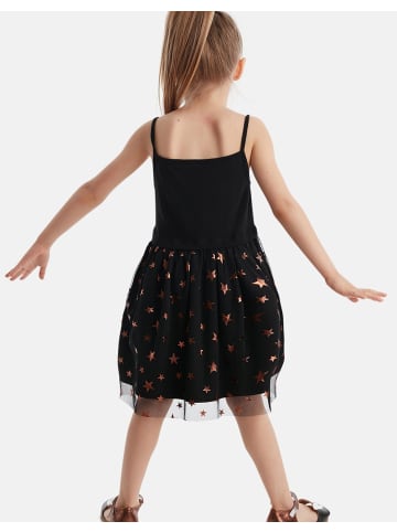 Denokids Dress Copper Stars in Black