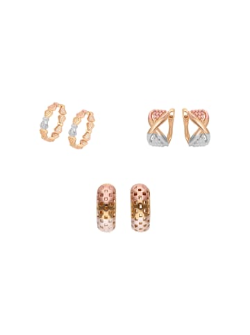 faina Women Earrings Set in gold rose silver