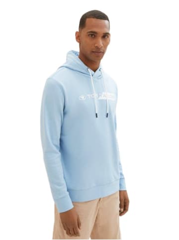 Tom Tailor Sweatshirt PRINTED HOODIE in Blau