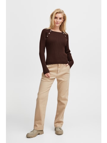 Pulz Strickpullover PZSARA Loose fit in Java Melange