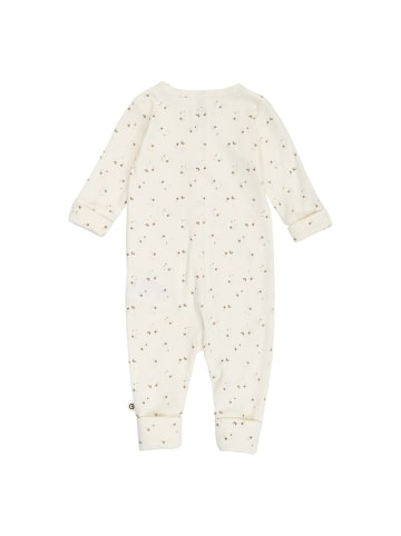 müsli Strampler mit Füßen in Balsam cream/ Walnut/ Oat