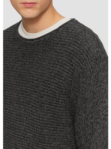 QS Strickpullover langarm in Schwarz