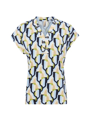 soyaconcept Shirt Felicity in hellblau mehrfarbig