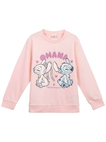 Cerda Sweatshirt Disney Stitch & Angel  in Rosa