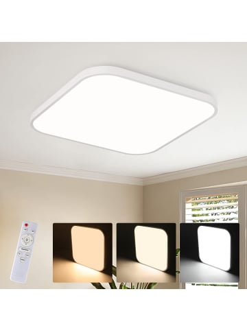 ZMH Deckenleuchte Dimmbar in Weiß B 27cm