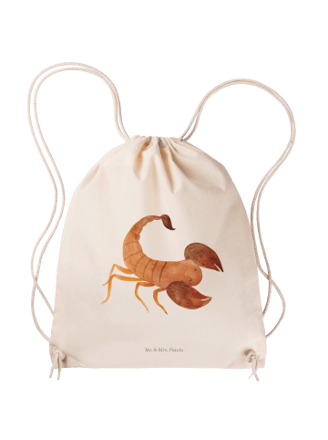 Mr. & Mrs. Panda Stoffbeutel Sternzeichen Skorpion ohne Spruch in Creme