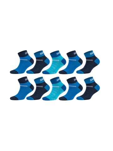 Skechers Kurzsocken 10er Pack mesh ventilation in blau