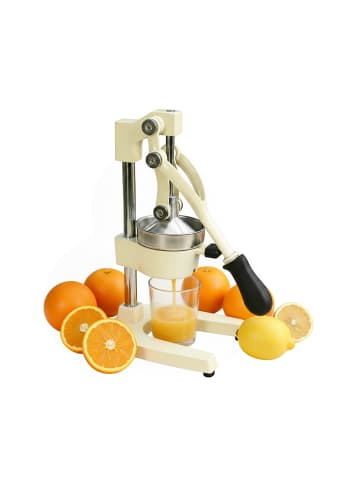 relaxdays Saftpresse in Beige - (B)18,5 x (H)39,5 x (T)27,5 cm