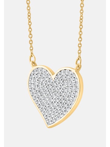 Diamant Exquis Halskette aus 375 Gelbgold mit Diamant