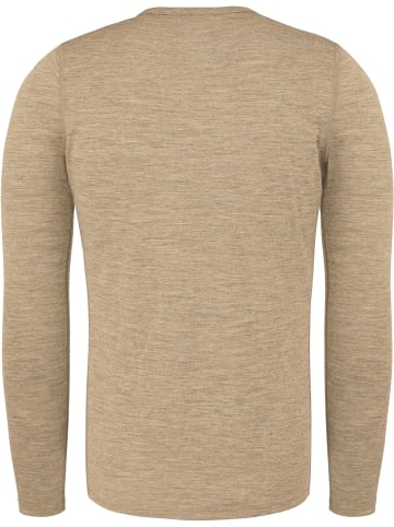 Normani Outdoor Sports Herren Merino Langarm Melbourne in Beige