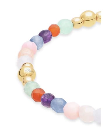 s.Oliver Armband Colorful Beads in gold