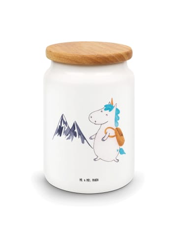Mr. & Mrs. Panda zuckerdose Einhorn Bergsteiger ohne Spruch in Weiß