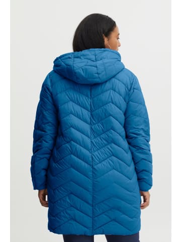 Fransa Steppmantel FPPADDING JA 1 - 20611615  Lange Steppjacke mit Kapuze in Blau