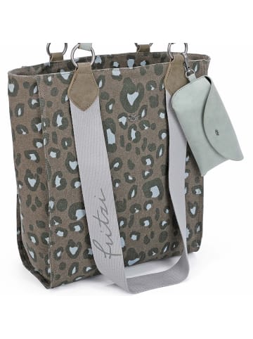 Fritzi aus Preußen Izzy02 Canvas Shopper Tasche 32 cm leo jungle