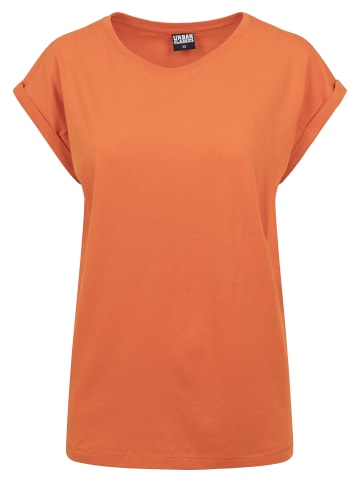 Urban Classics Urban Classics Damen Ladies Extended Shoulder Tee in rust orange