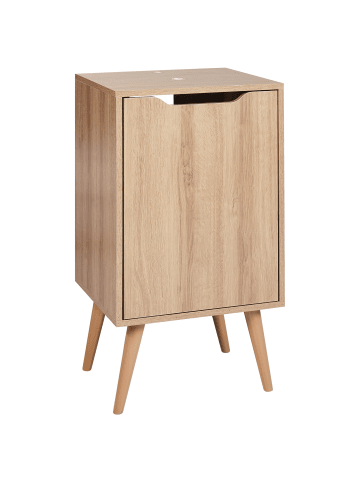 Beliani Waschbeckenunterschrank JUNIN in Braun - (W) 45 x (H) 80 x (L) 39 cm