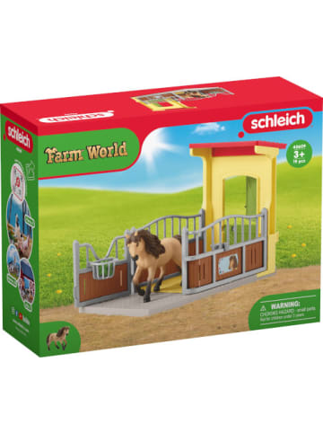 Schleich Spielfigur Farm World 42609 Ponybox mit Islandpferd Hengst - 3-12 Jahre