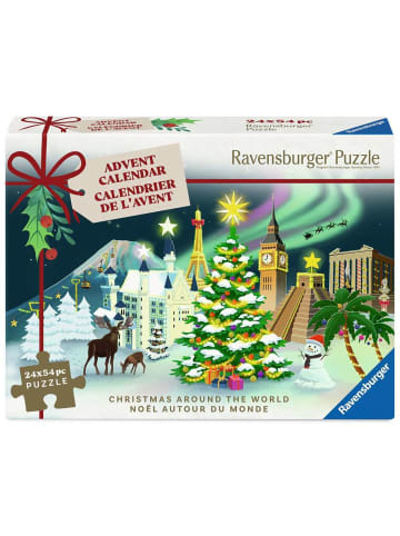 Ravensburger Puzzle 54 Teile Ravensburger Puzzle-Adventskalender – 24 Weihnachts-Puzzles mit je 54 Teilen Ab 12 Jahre in bunt