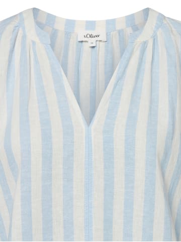 s.Oliver Bluse in hellblau ecru - 0002