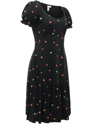 ragwear A-Linien-Kleid Orise Print in Black
