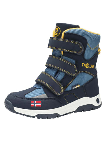 Trollkids Winterschuhe "Lofoten" in Stahlblau/Schwarz