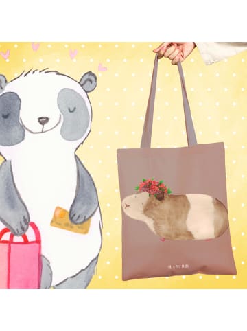 Mr. & Mrs. Panda Shopper Meerschweinchen Weisheit ohne Spruch in Braun Pastell