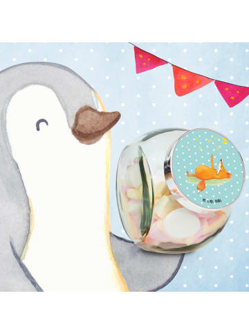 Mr. & Mrs. Panda Kaffeedose Fuchs Sterne ohne Spruch in Türkis Pastell