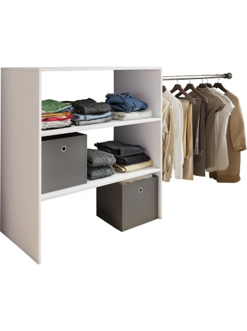 VCM  Offener Kleiderschrank Dachschrägen Regal Dacho ll in Weiß