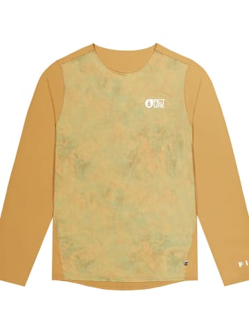 PICTURE M OSBORN PRINTED LS TEE in Gold