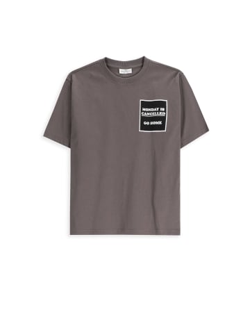 Coccodrillo T-Shirt mit kurzen Ärmeln in schwarzgrau