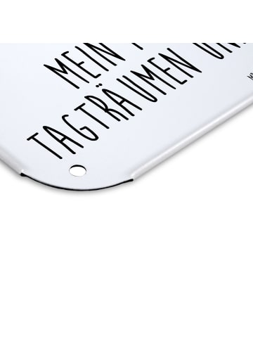 Mr. & Mrs. Panda Schild Waschbär mit Spruch in Weiß