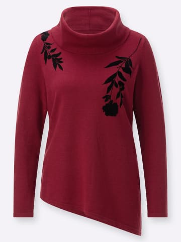 WITT WEIDEN Langarm-Pullover in dunkelrot