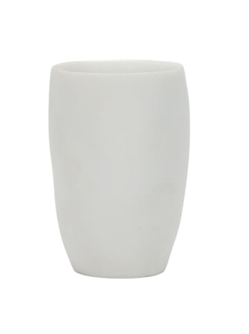 5five Simply Smart Zahnputzbecher INDONESIE, Polyresin in Weiß, Ø 7,5 cm