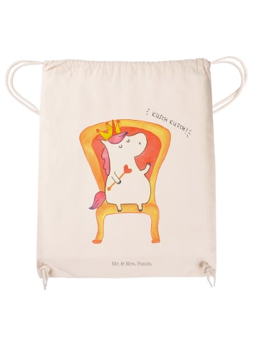 Mr. & Mrs. Panda Stoffbeutel Einhorn König ohne Spruch in Creme