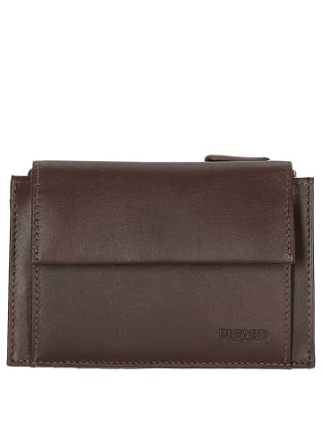 PICARD Apache - Kreditkartenetui 5cc 13 cm RFID Rindsleder (black) in kastanie