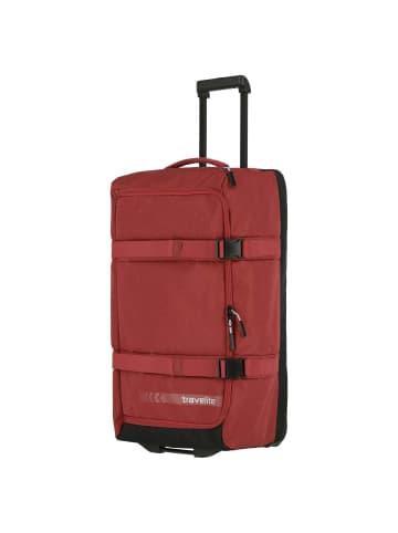 travelite Kick-Off - Rollenreisetasche L 68 cm (schwarz) in rot