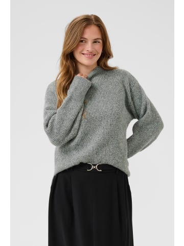 Kaffe Strickpullover KAelina Loose fit in Grey Melange