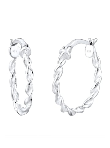 Elli Ohrringe 925 Sterling Silber Twisted in Silber