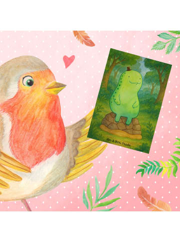 Mr. & Mrs. Panda Klappkarte Schildkröte Pause Design ohne Spruch in Weiß