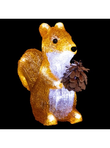Fééric Lights and Christmas LED-Eichhörnchen für außen, 20 LED in Mehrfarben, 19,2 x 9 x 20 cm