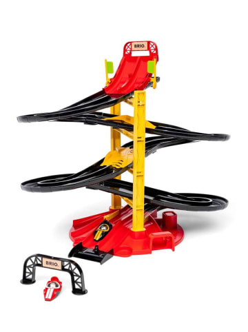 Brio Brio Aktionsspiel Rennbahn-Turm mit zwei Rennwagen in bunt