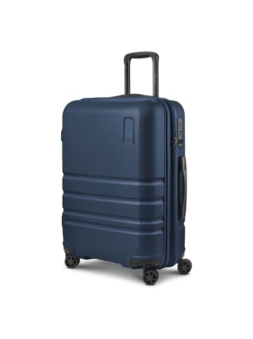 Redolz Pro ABS 4 Rollen Trolley 65 cm mit Dehnfalte in navy