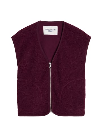 Marc O'Polo DENIM Teddyweste relaxed in Mahagony Jam