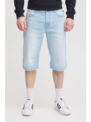 BLEND Chino Shorts Kurze Bermuda Hose aus Leinen und Baumwolle in Hellblau