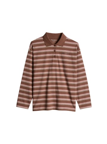 Marc O'Polo TEENS-GIRLS Langarm-Poloshirt in Braun