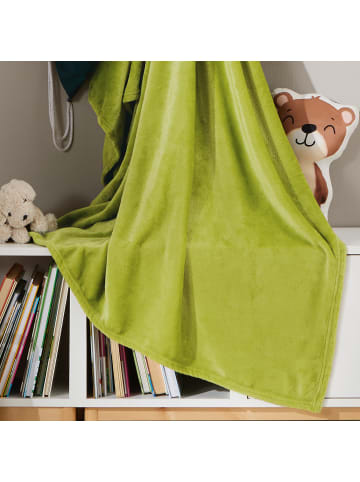 REDBEST Fleece, Microfaser Wohndecke 5er-Pack Amarillo in grün